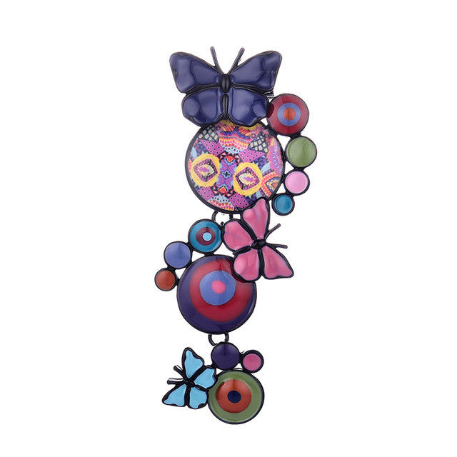 New Fashion Trendy Brooch Pins Chic Charming Cute Butterfly Enamel Pins Brooches - Shopy Max