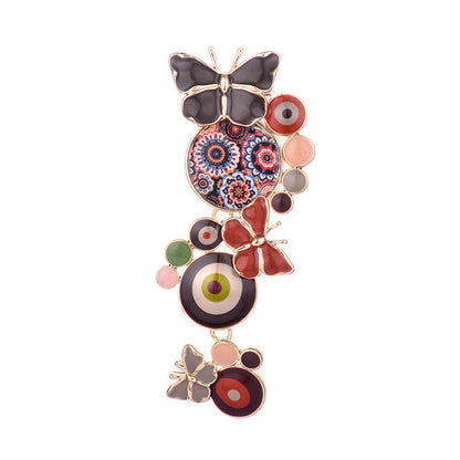 New Fashion Trendy Brooch Pins Chic Charming Cute Butterfly Enamel Pins Brooches - Shopy Max