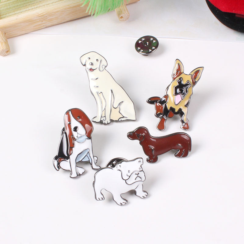 Jisensp 2017 New Fashion Animal Pet Brooch Pins Metal Enamel Pin Brooch - Shopy Max