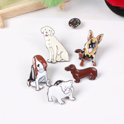 Jisensp 2017 New Fashion Animal Pet Brooch Pins Metal Enamel Pin Brooch - Shopy Max