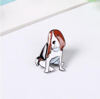 Jisensp 2017 New Fashion Animal Pet Brooch Pins Metal Enamel Pin Brooch - Shopy Max