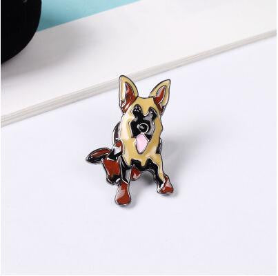 Jisensp 2017 New Fashion Animal Pet Brooch Pins Metal Enamel Pin Brooch - Shopy Max
