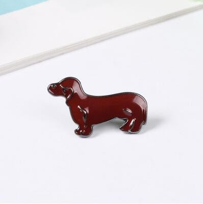 Jisensp 2017 New Fashion Animal Pet Brooch Pins Metal Enamel Pin Brooch - Shopy Max