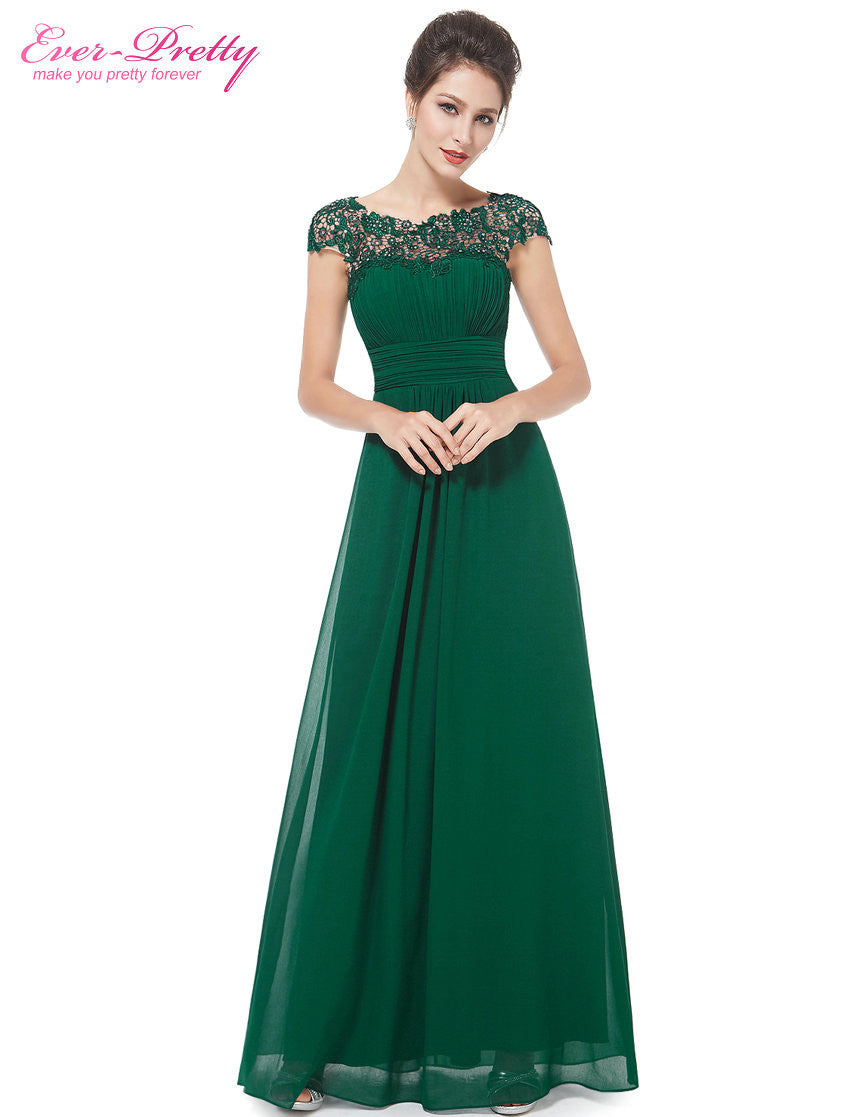Evening Dresses Long Ever Pretty HE09993 Lacey Open Back Elegant Maxi - Shopy Max