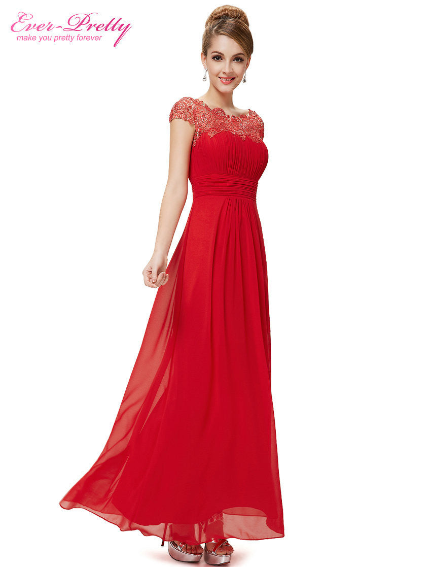 Evening Dresses Long Ever Pretty HE09993 Lacey Open Back Elegant Maxi - Shopy Max
