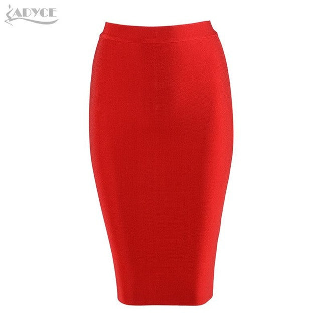 2017 new women sexy bodycon skirt knee-length bandage skirt  khaki  blue red white