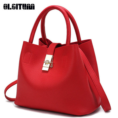 OLGITUM New Fashion 2017 Candy Women Bags High Quality Messenger Ladies Handbag PU - Shopy Max