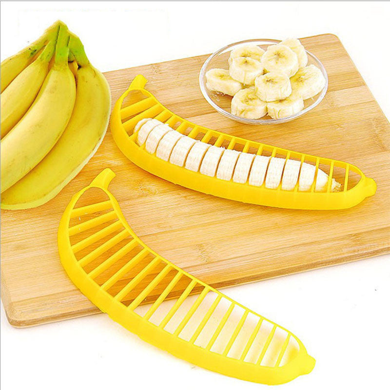 Interesting Plastic banana Cutter Vegetable Slicer Chopper,Kitchen Cooking Tools free shipping