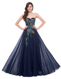 Evening Dresses Long 2016 For Wedding Occasion Dresses Plus Size Grace Karin Peacock - Shopy Max