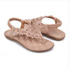 Bohemia sandals for women summer shoes women flip beaded flower