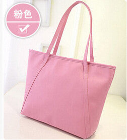 Fashion new handbags High quality PU leather Women bag Candy color sweet girl shoulder bag - Shopy Max