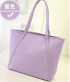 Fashion new handbags High quality PU leather Women bag Candy color sweet girl shoulder bag - Shopy Max