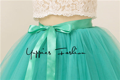 Quality 5 Layers 65cm Summer Midi Tulle Skirt Fashion Pleated TUTU Skirts Womens - Shopy Max
