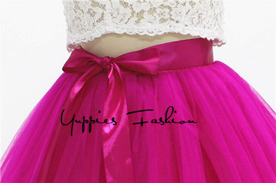 Quality 5 Layers 65cm Summer Midi Tulle Skirt Fashion Pleated TUTU Skirts Womens - Shopy Max