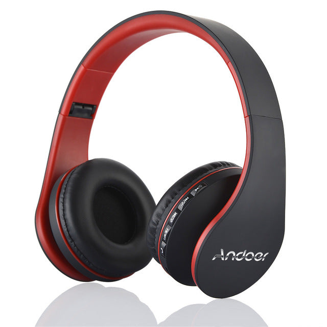 Andoer Digital 4 in 1 Multifunctional LH-811 Stereo Bluetooth 4.1+EDR Headphones Wireless Headset Music