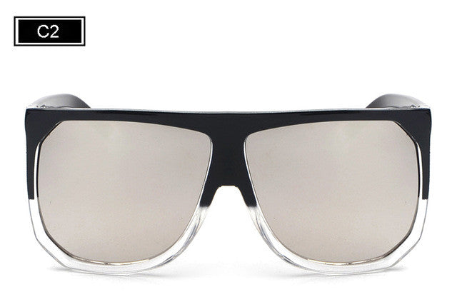 ROYAL GIRL Fashion Woman Sunglasses Men Brand Designer Mirror Oversized Sunglasses Male Sun Glasses ss759 - Shopy Max