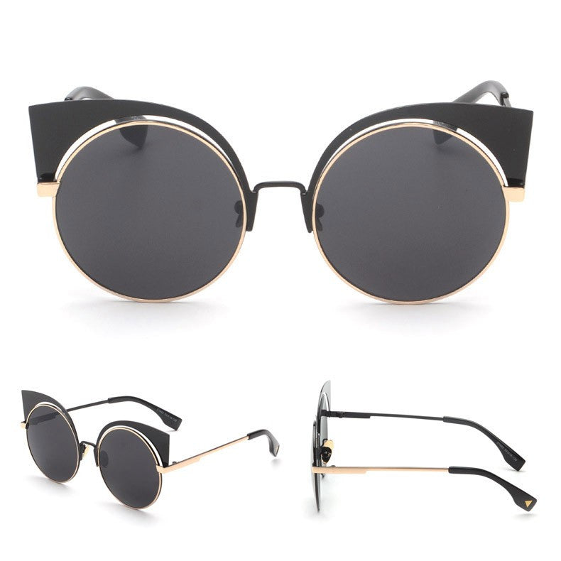ROAYL GIRL Fashion New Cat Eye Sunglasses Women Elegant Style Sun glasses Women Mirror lens Brand Designer UV400 ss464