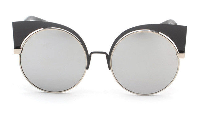 ROAYL GIRL Fashion New Cat Eye Sunglasses Women Elegant Style Sun glasses Women Mirror lens Brand Designer UV400 ss464