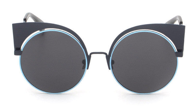 ROAYL GIRL Fashion New Cat Eye Sunglasses Women Elegant Style Sun glasses Women Mirror lens Brand Designer UV400 ss464