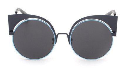 ROAYL GIRL Fashion New Cat Eye Sunglasses Women Elegant Style Sun glasses Women Mirror lens Brand Designer UV400 ss464