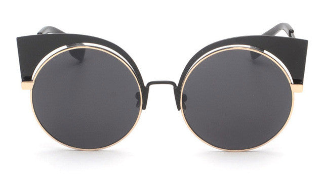 ROAYL GIRL Fashion New Cat Eye Sunglasses Women Elegant Style Sun glasses Women Mirror lens Brand Designer UV400 ss464