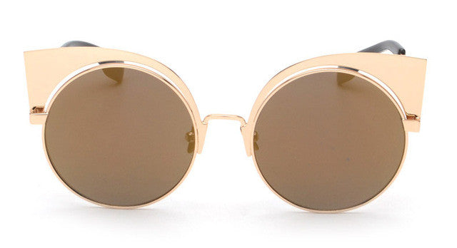 ROAYL GIRL Fashion New Cat Eye Sunglasses Women Elegant Style Sun glasses Women Mirror lens Brand Designer UV400 ss464