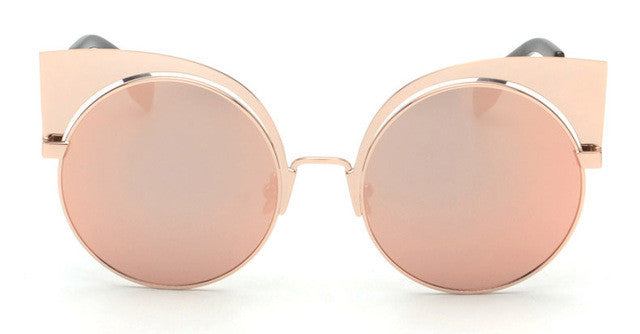ROAYL GIRL Fashion New Cat Eye Sunglasses Women Elegant Style Sun glasses Women Mirror lens Brand Designer UV400 ss464