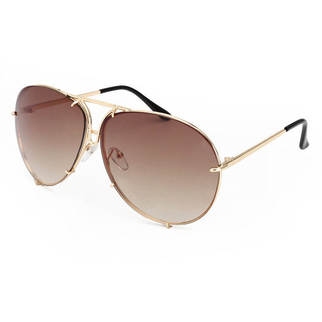 ROAYL GIRL High Quality Women Retro Sunglasses Classic Brand Designer Oval Sunglasses Coating Mirror Lens Shades ss154
