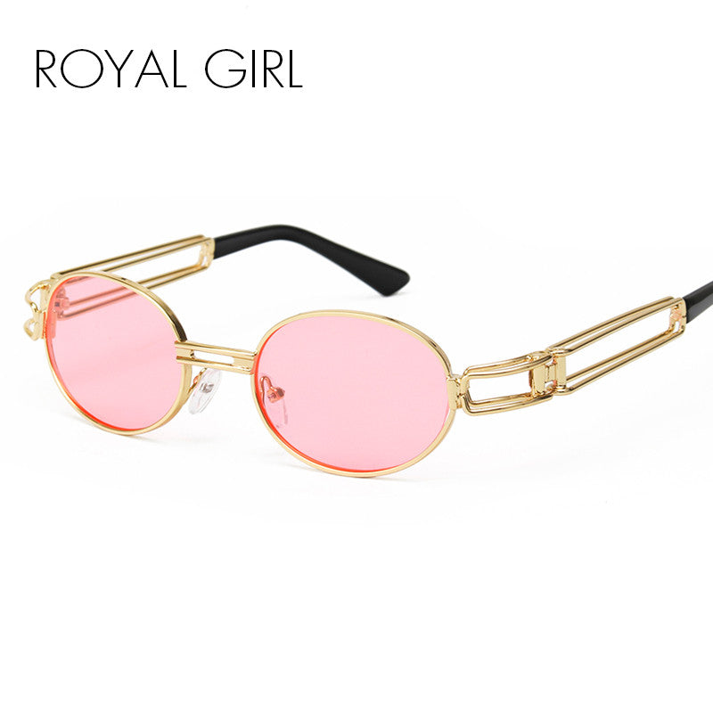 ROYAL GIRL 2017 clear lens gold metal frame glasses round women vintage eye glasses frames for men male ss158