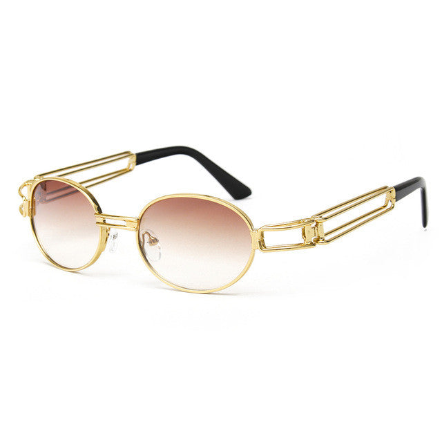 ROYAL GIRL 2017 clear lens gold metal frame glasses round women vintage eye glasses frames for men male ss158