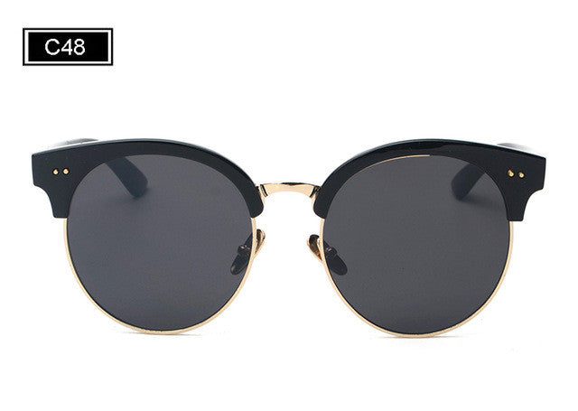 ROYAL GIRL Brand half rim Sunglasses CAT EYE Sun shades lenses Half frame goggles Women Tinted Glasses ss906