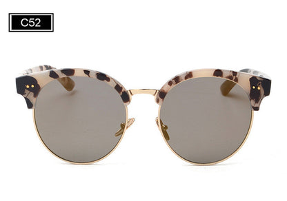 ROYAL GIRL Brand half rim Sunglasses CAT EYE Sun shades lenses Half frame goggles Women Tinted Glasses ss906