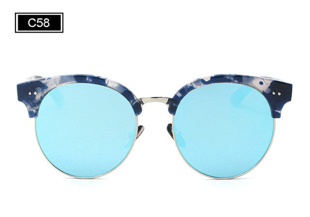 ROYAL GIRL Brand half rim Sunglasses CAT EYE Sun shades lenses Half frame goggles Women Tinted Glasses ss906
