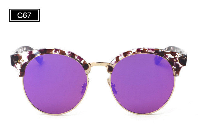 ROYAL GIRL Brand half rim Sunglasses CAT EYE Sun shades lenses Half frame goggles Women Tinted Glasses ss906