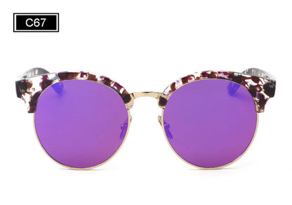 ROYAL GIRL Brand half rim Sunglasses CAT EYE Sun shades lenses Half frame goggles Women Tinted Glasses ss906