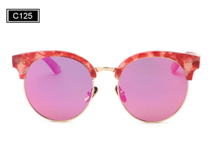 ROYAL GIRL Brand half rim Sunglasses CAT EYE Sun shades lenses Half frame goggles Women Tinted Glasses ss906