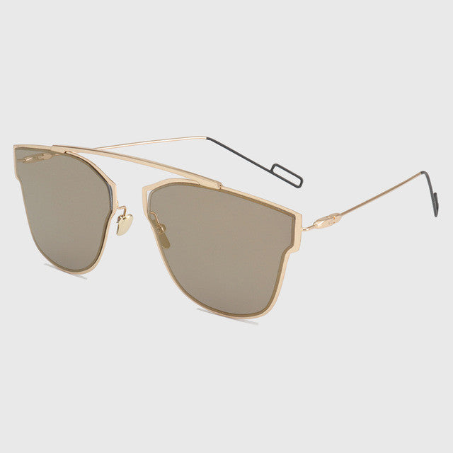 ROYAL GIRL High Quality Classic Metal Wire Frame Sunglasses Women Brand Designer Shades Plain Eyeglasses Sunnies Oculos ss367