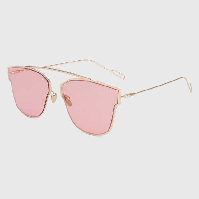 ROYAL GIRL High Quality Classic Metal Wire Frame Sunglasses Women Brand Designer Shades Plain Eyeglasses Sunnies Oculos ss367