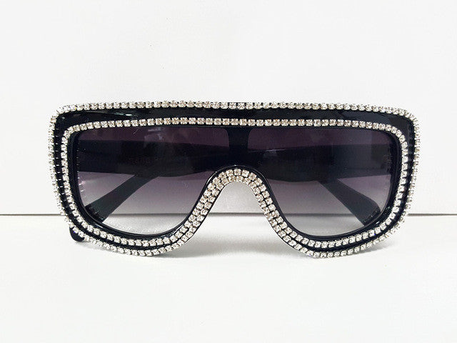 ROYAL GIRL High quality Luxury Women Jewelry Sunglasses Rhinestones Rim Designs Sun glasses ss378 - Shopy Max