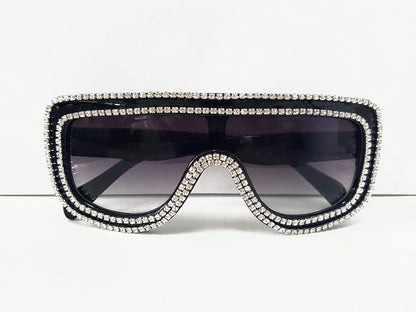ROYAL GIRL High quality Luxury Women Jewelry Sunglasses Rhinestones Rim Designs Sun glasses ss378 - Shopy Max