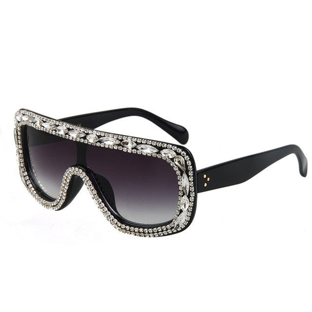 ROYAL GIRL High quality Luxury Women Jewelry Sunglasses Rhinestones Rim Designs Sun glasses ss378 - Shopy Max