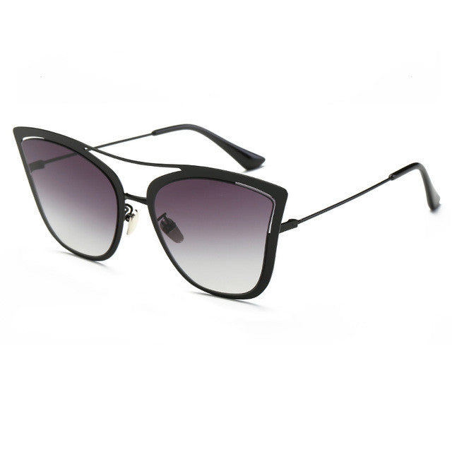 ROYAL GIRL Metal Frame Cat Eye Women Sunglasses Female Brand Designer Alloy Legs Glasses Famous oculos de sol feminino ss907 - Shopy Max