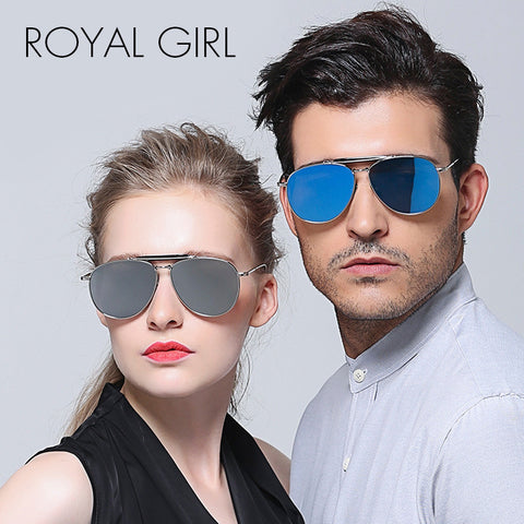 ROYAL GIRL New Fashion Reflective Sunglasses Women Brand Designer Mujer
