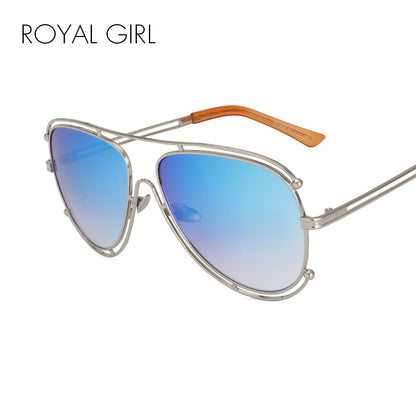 ROYAL GIRL New Fashion Women Sunglasses Brand Designer Metal Frame Sun Glasses Retro Gradient Glasses UV400 ss394
