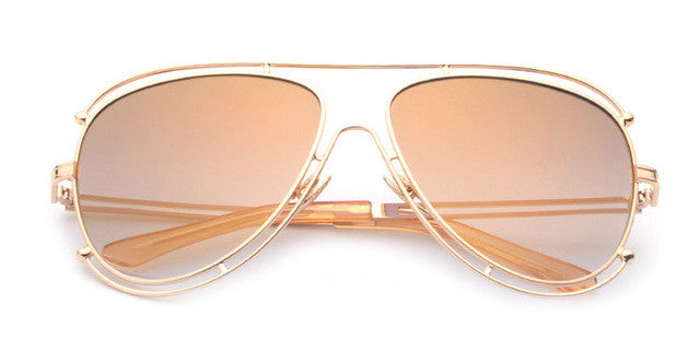 ROYAL GIRL New Fashion Women Sunglasses Brand Designer Metal Frame Sun Glasses Retro Gradient Glasses UV400 ss394
