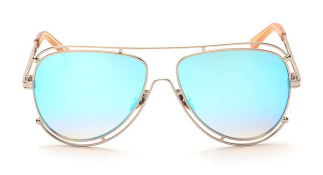 ROYAL GIRL New Fashion Women Sunglasses Brand Designer Metal Frame Sun Glasses Retro Gradient Glasses UV400 ss394