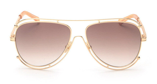 ROYAL GIRL New Fashion Women Sunglasses Brand Designer Metal Frame Sun Glasses Retro Gradient Glasses UV400 ss394