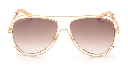 ROYAL GIRL New Fashion Women Sunglasses Brand Designer Metal Frame Sun Glasses Retro Gradient Glasses UV400 ss394