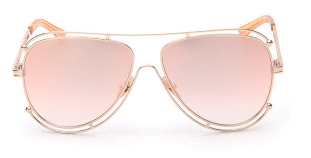 ROYAL GIRL New Fashion Women Sunglasses Brand Designer Metal Frame Sun Glasses Retro Gradient Glasses UV400 ss394