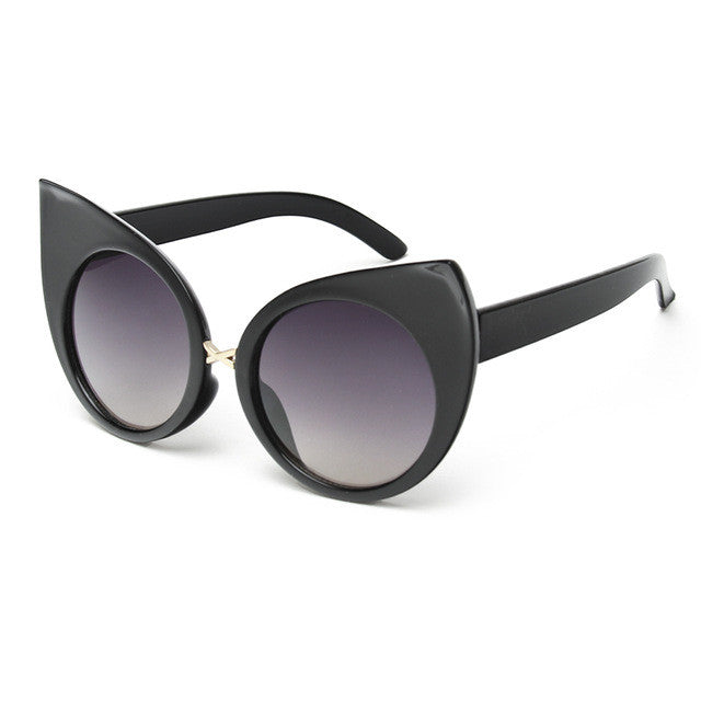 ROYAL GIRL New Fashion Exaggeration Cat Eye Sunglasses Women Vintage Brand Designer Metal Frame Glasses ss443